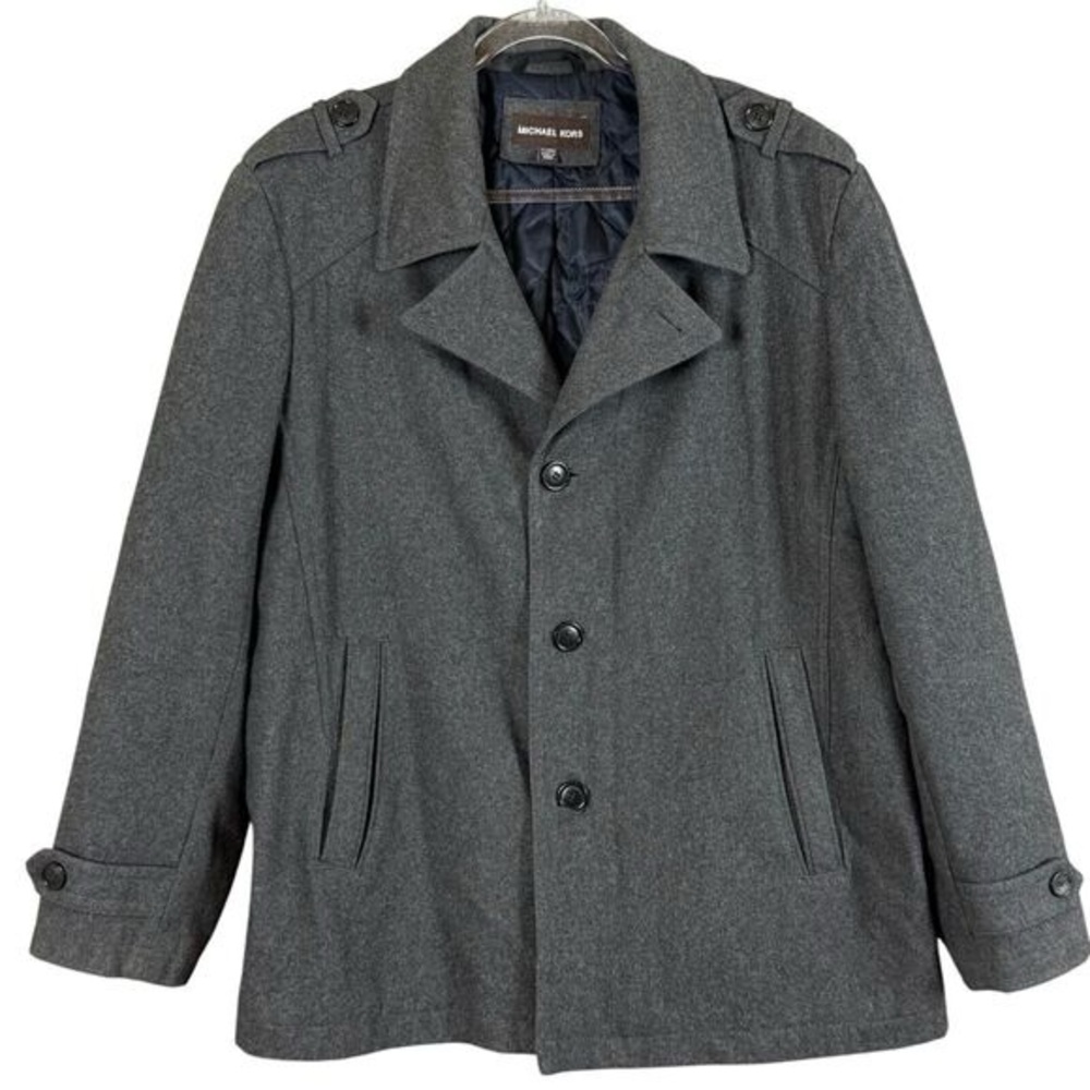 Men's Gray Quilted Michael Kors coat